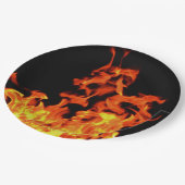 Feuer flammt WegwerfpapierTeller Pappteller (Schrägansicht)