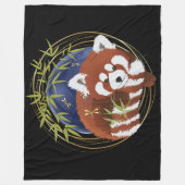 FEUER FOX roter Panda Fleece Decke 3 Größen (Vorderseite)