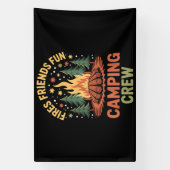 Feuer Freunde Spaß Camping Banner (Vertikal)