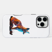 Feuer Frost Fuchs iPhone Hülle (Rückseite (Horizontal))