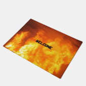 Feuer Fußmatte (Schrägansicht)