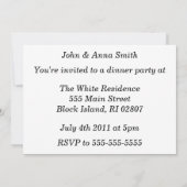 "Feuer GEGEN Eis-" Fraktal-Kunst Einladung (Rückseite)