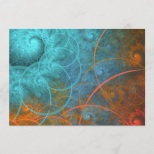 "Feuer GEGEN Eis-" Fraktal-Kunst Einladung