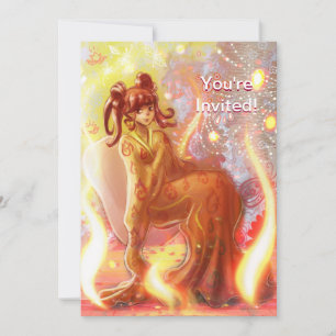 Feuer Geisha Einladung