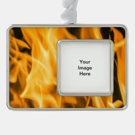 Feuer-gerahmte Verzierung Rahmen-Ornament Silber (Vorderseite)