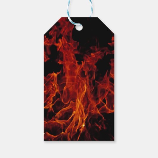 Feuer Geschenkanhänger (Vorderseite)