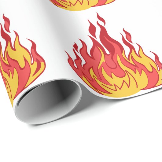 Feuer Geschenkpapier (Rolleneckpunkt)