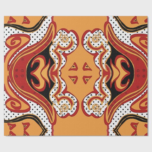 Feuer Geschenkpapier (Flach)