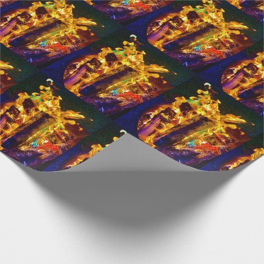 Feuer Geschenkpapier (Ecke)