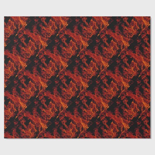 Feuer Geschenkpapier (Flach)