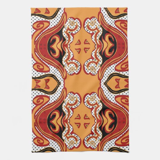 Feuer Geschirrtuch (Vertikal)