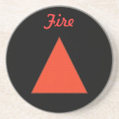 Feuer Getränkeuntersetzer (Vorne)