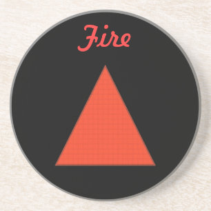 Feuer Getränkeuntersetzer