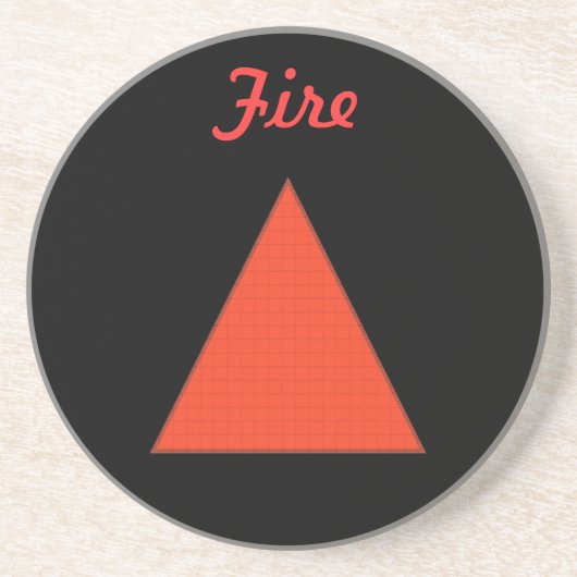 Feuer Getränkeuntersetzer (Vorne)