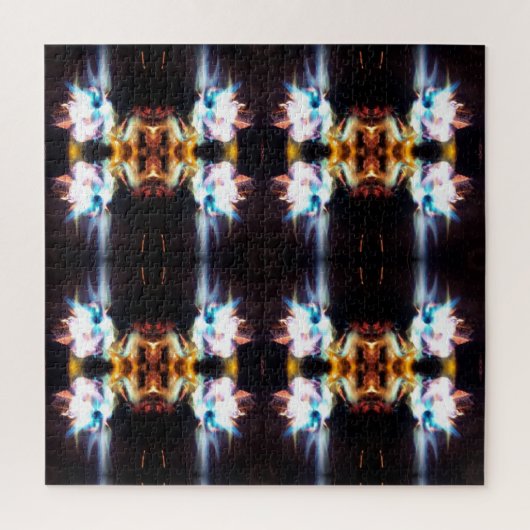 Feuer | gezäunt puzzle (Vertikal)