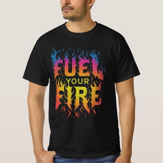 Feuer gießen T-Shirt (Vorderseite)