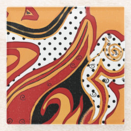 Feuer Glasuntersetzer