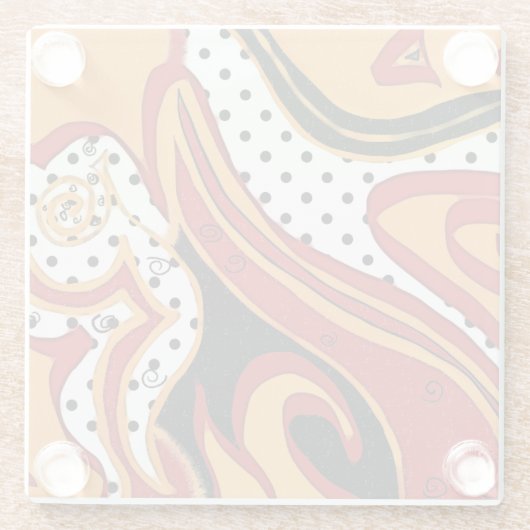 Feuer Glasuntersetzer (Rückseite)