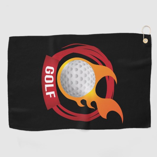 Feuer Golfhandtuch (Horizontal)