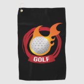 Feuer Golfhandtuch (Vorderseite)