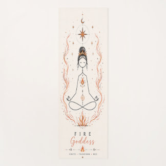Feuer-Göttin Boho-Yogamatte Yogamatte