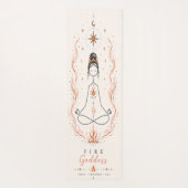 Feuer-Göttin Boho-Yogamatte Yogamatte (Rückseite)