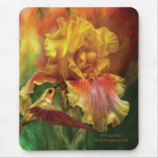 Feuer-Göttin-Iris Mousepad