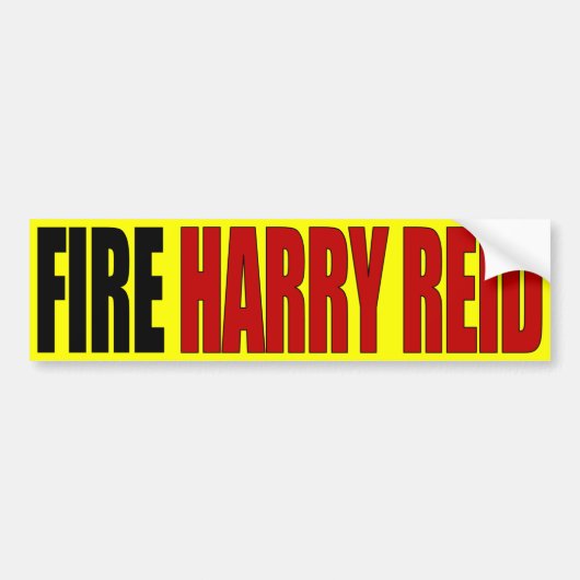 Feuer Harry Reid - Antiharry reid Autoaufkleber (Vorne)