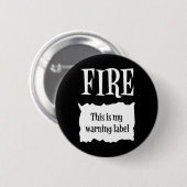 Feuer - heißes PackungsHalloween Taco Kostüm 1 Button (Vorne & Hinten)