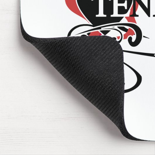 Feuer-Herz Tennessee Mousepad (Ecke)