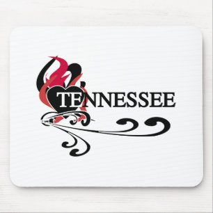 Feuer-Herz Tennessee Mousepad