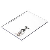 Feuer-Hundenotizbuch Notizblock (Linke Seite)