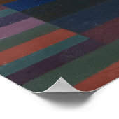 Feuer im Abend von Paul Klee Poster (Ecke)