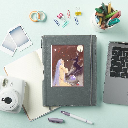 Feuer im Himmel Aufkleber (iPad Hülle)