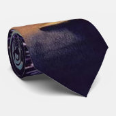 "Feuer im Himmel" Feuerwerks-Aquarell-Kunst Krawatte (Gerollt)