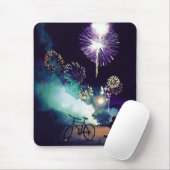 "Feuer im Himmel" Feuerwerks-Aquarell-Kunst Mousepad (Mit Mouse)
