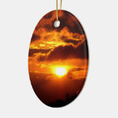 Feuer im Himmel Keramik Ornament (Links)