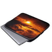 Feuer im Himmel Laptopschutzhülle (Vorne Knopf)