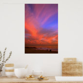 Feuer im Himmel Poster (Küche)