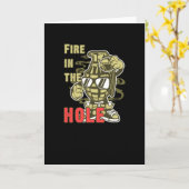 Feuer im Loch Karte (Gelbe Blume)