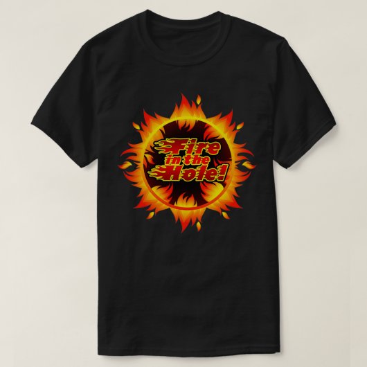 Feuer im Loch Sharp Food T-Shirt (Design vorne)