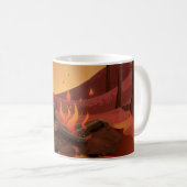 Feuer im Wald. Kaffeetasse (VorderseiteRechts)