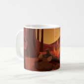 Feuer im Wald. Kaffeetasse (Vorderseite Links)