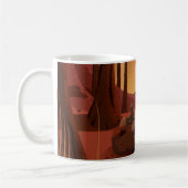 Feuer im Wald. Kaffeetasse (Links)