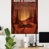 Feuer im Wald. Poster (Heimbüro)