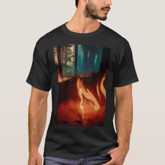 Feuer im Wald. T-Shirt