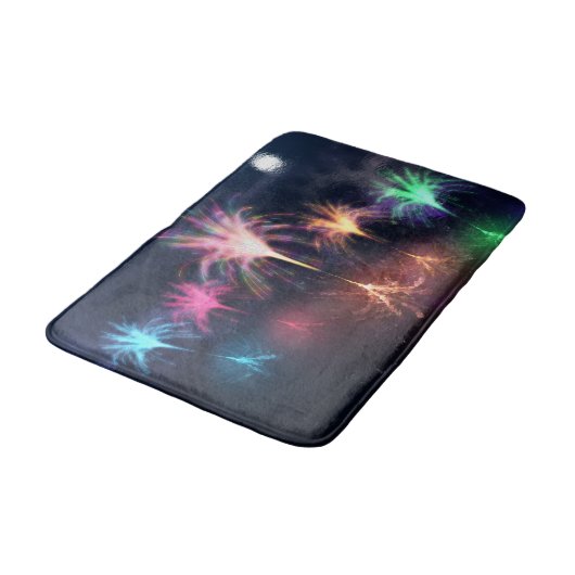 Feuer im Wasserbad Badematte (Schrägansicht)