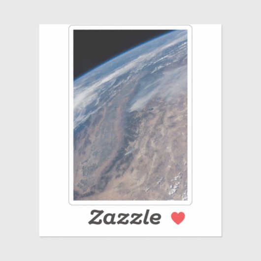 Feuer im Yosemite National Park & Stanislaus Fores Aufkleber (Blatt)