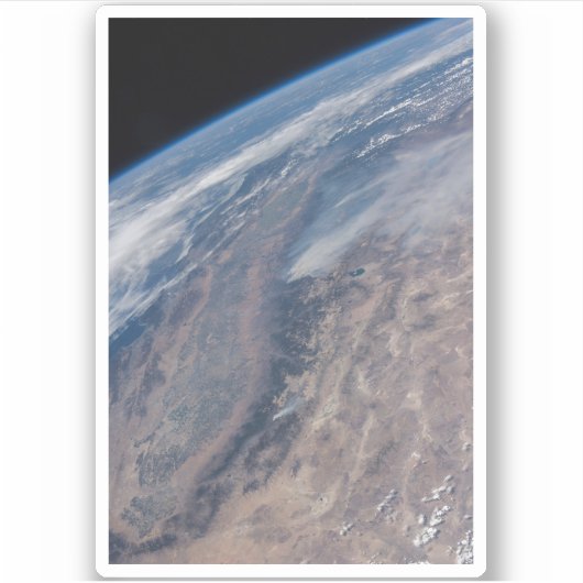 Feuer im Yosemite National Park & Stanislaus Fores Aufkleber (Vorderseite)