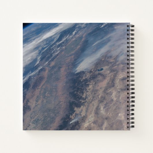 Feuer im Yosemite National Park & Stanislaus Fores Notizblock (Rückseite)